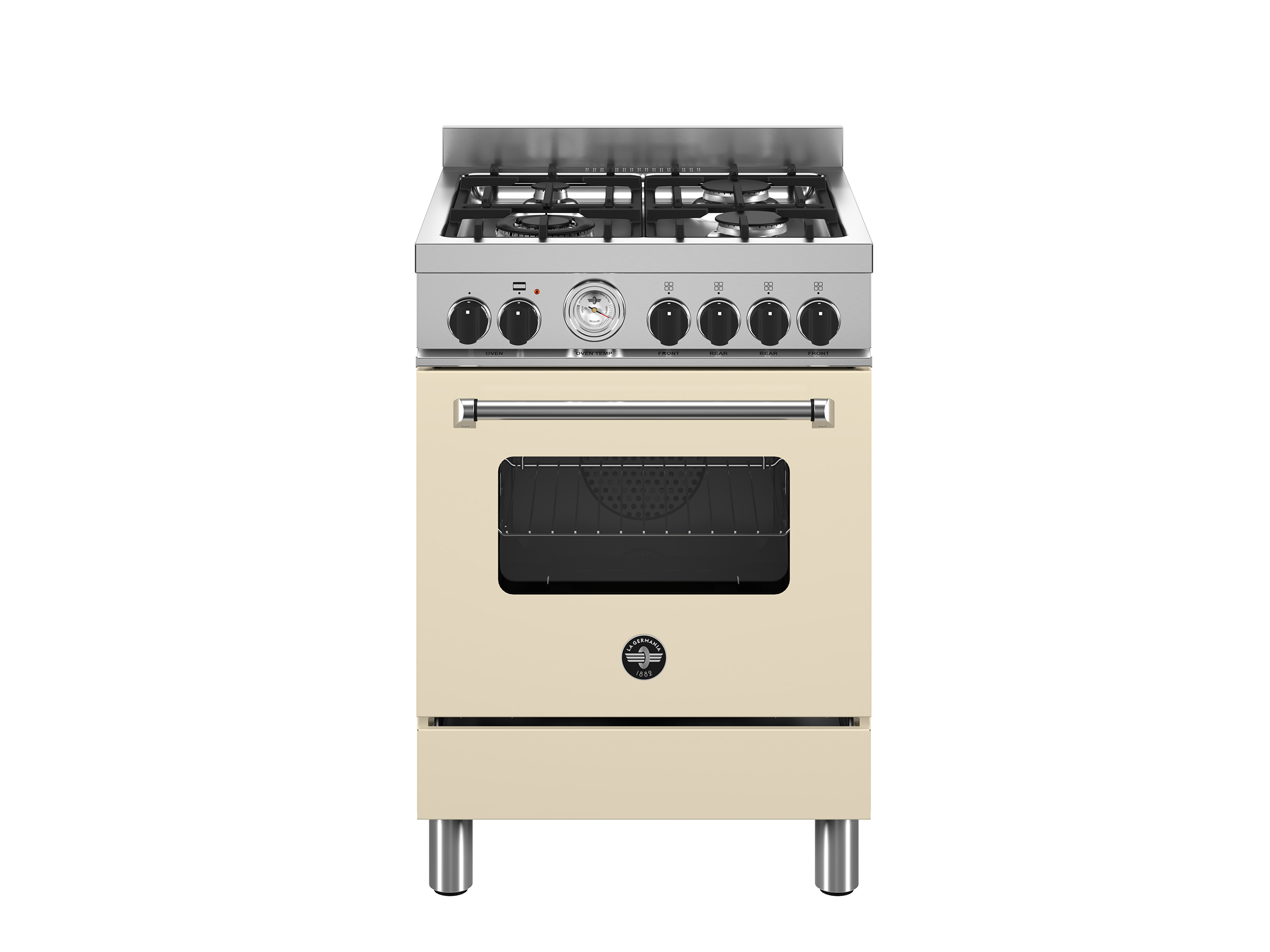 ΚΟΥΖΙΝΑ LA GERMANIA AMN664GCRT | ΦΟΥΡΝΟΣ ΑΕΡΙΟΥ ΜΕ ΑΕΡΑ ΚΑΙ ΓΚΡΙΛ ΗΛΕΚΤΡΙΚΟ | ΕΣΤΙΕΣ ΑΕΡΙΟΥ